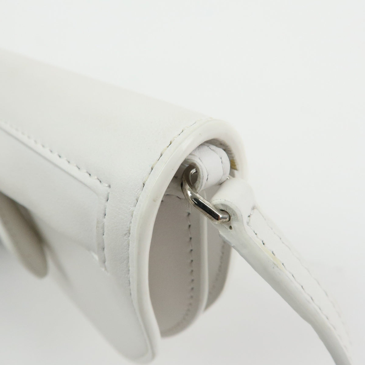 Burberry Olympia Flap Leather, White, Leather, Handbag