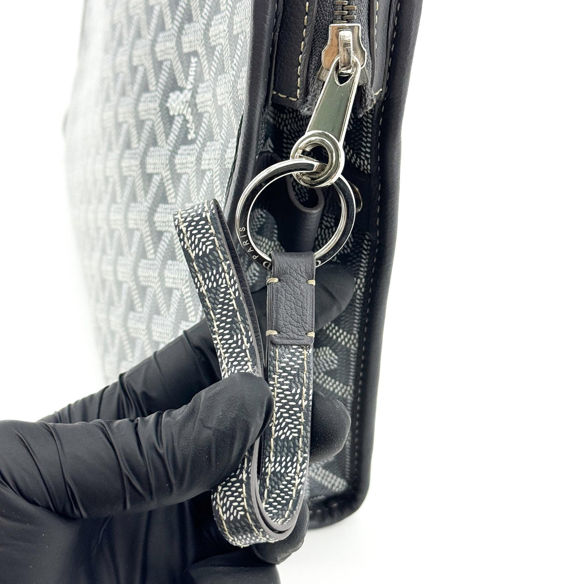 Goyard Jouvence Toiletry Coated Canvas, Black, Canvas, Clutch