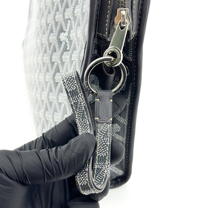 Goyard Jouvence Toiletry Coated Canvas, Black, Canvas, Clutch