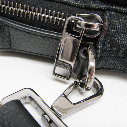 Christian Dior Trotter Oblique Jacquard, Black, Canvas, Shoulder Bag