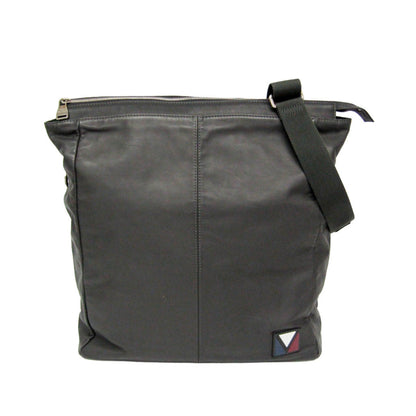 Louis Vuitton V Line Move Gaston Leather, Gray, Leather, Handbag