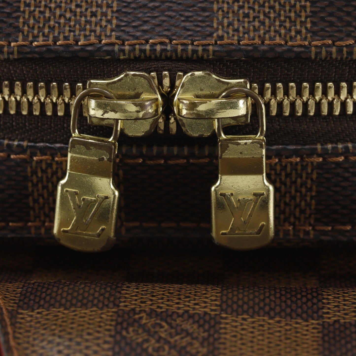 Louis Vuitton Geronimos Damier, Brown, Canvas, Clutch