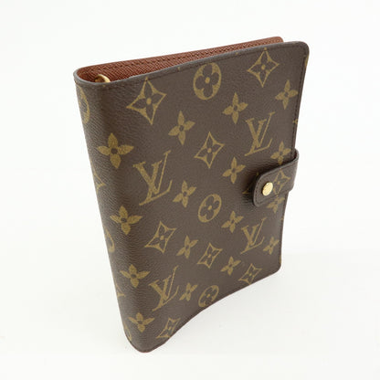 Louis Vuitton Ring Agenda Cover Monogram Canvas, Brown, Canvas, Briefcase