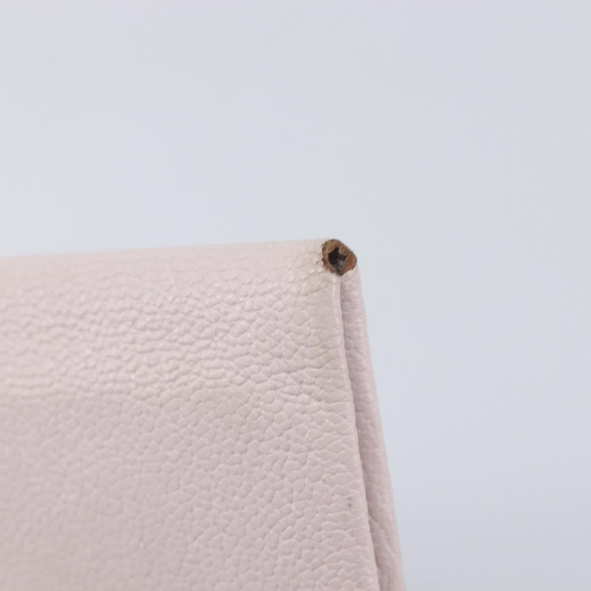 Hermes Calvi Duo Card Holder Chevre Mysore, Pink, Leather, Card Holder