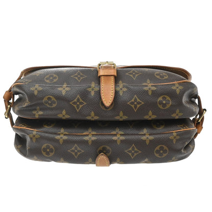 Louis Vuitton Saumur Monogram, Brown, Canvas, Shoulder Bag