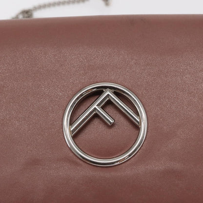 Fendi F is Fendi Wallet on Chain Leather, Pink, Leather, Shoulder Bag
