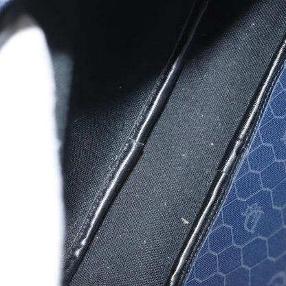 Christian Dior Vintage Honeycomb Canvas, Navy, Canvas, Shoulder Bag