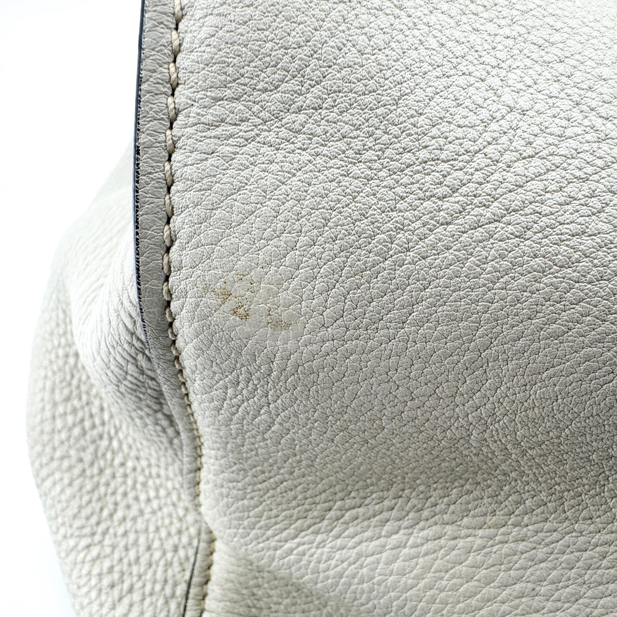 Prada Convertible Shopper Tote Vitello Daino, Gray, Leather, Tote Bag