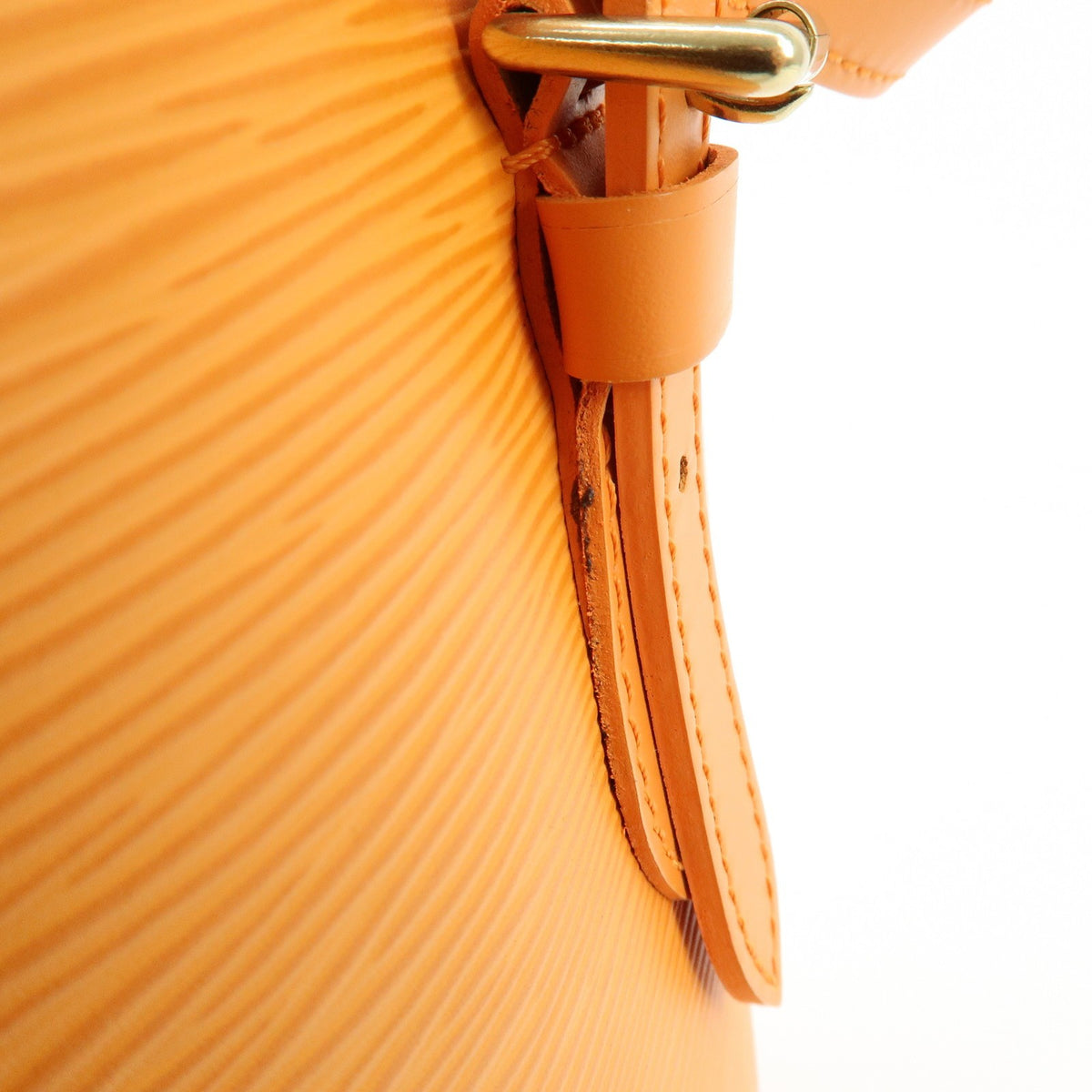 Louis Vuitton Petit Bucket Epi Leather, Orange, Leather, Handbag