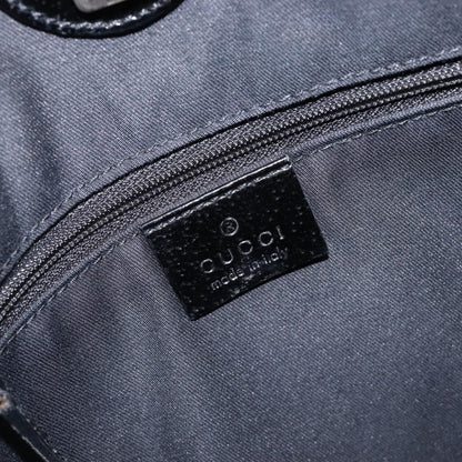 Gucci Twins Tote GG Canvas with Leather, Black, Canvas, Tote Bag