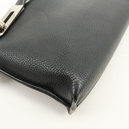 Loewe Missy Leather, Black, Leather, Handbag