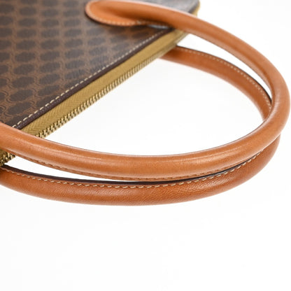 Celine Macadam Leather, Brown, Canvas, Tote Bag