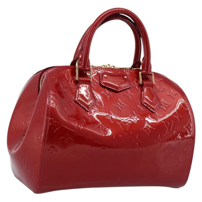 Louis Vuitton Montana Monogram Vernis, Red, Patent Leather, Handbag