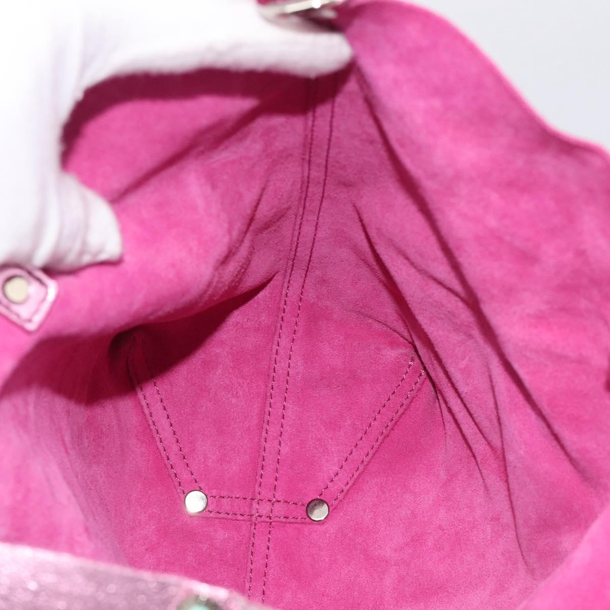 Tiffany & Co. Vintage Leather, Pink, Stainless Steel, Shoulder Bag