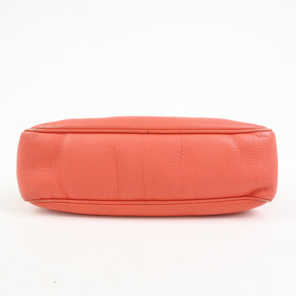 Gucci Soho Chain Zip Leather, Pink, Leather, Shoulder Bag