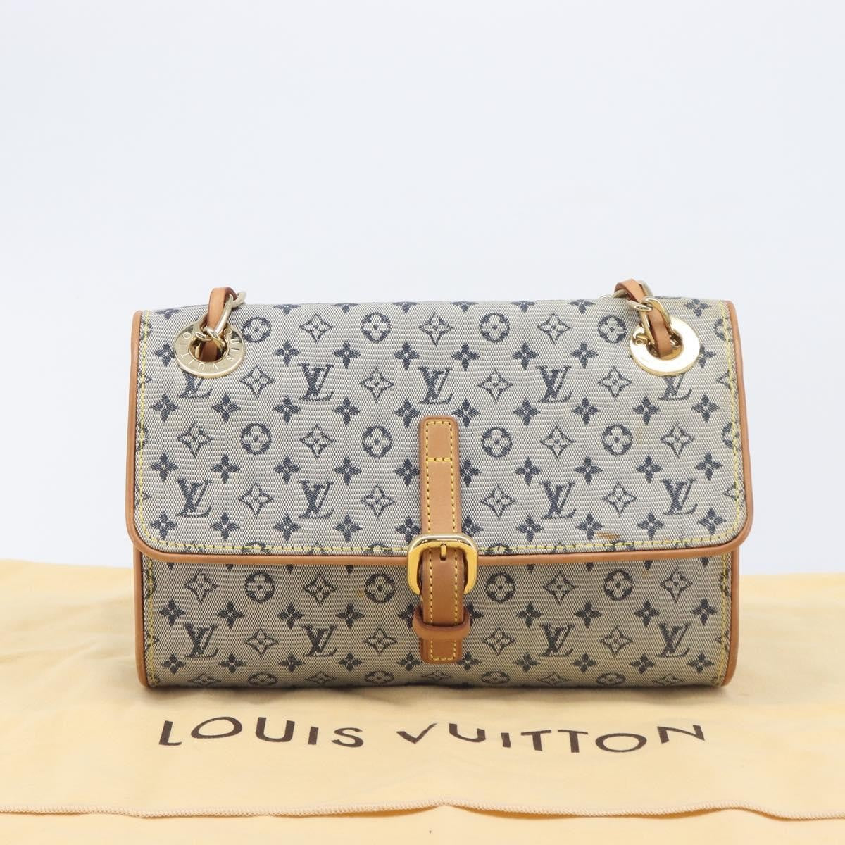 Louis Vuitton Camille Mini Lin, Blue, Canvas, Handbag