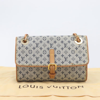 Louis Vuitton Camille Mini Lin, Blue, Canvas, Handbag