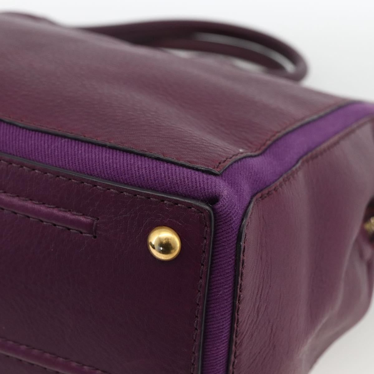 Saint Laurent Bicolor Muse Two Cabas Leather, Purple, Leather, Tote Bag