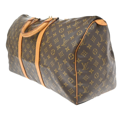 Louis Vuitton Keepall Monogram Canvas, Brown, Canvas, Travel Bag