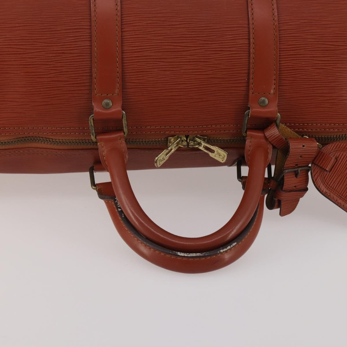 Louis Vuitton Keepall Bag Epi Leather, Brown, Leather, Travel Bag