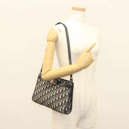 Christian Dior Vintage Trotter Canvas, Navy, Canvas, Shoulder Bag