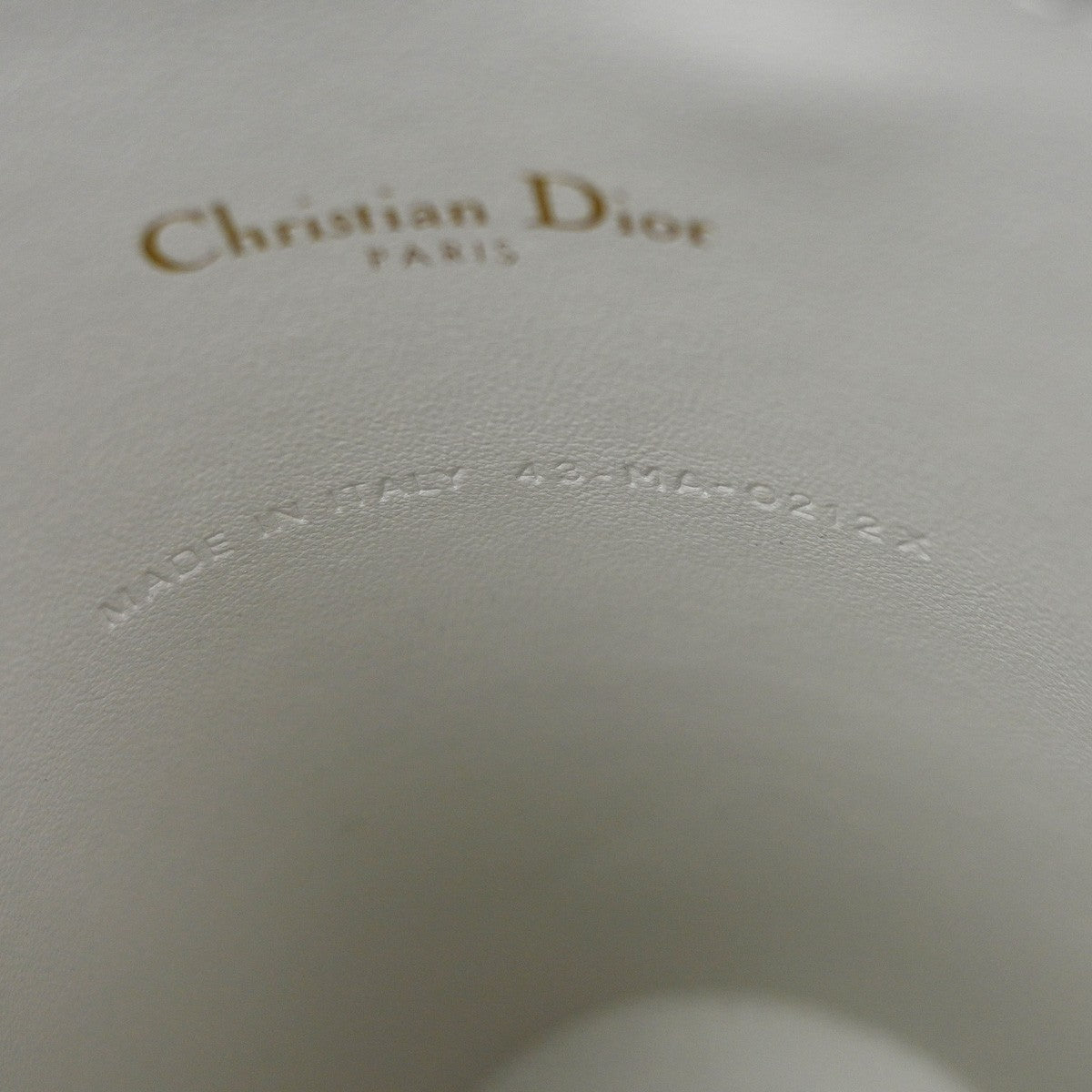 Christian Dior Vibe Bottle Holder Printed Leather, White, Leather, Shoulder Bag
