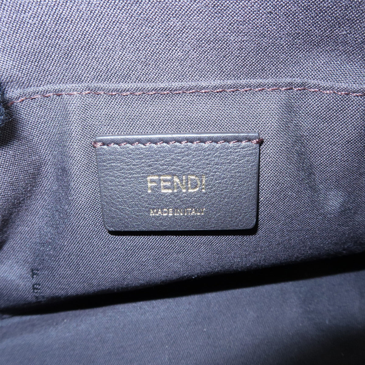 Fendi By The Way Satchel Printed Leather, Blue, Leather, Handbag