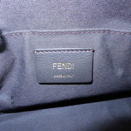 Fendi By The Way Satchel Printed Leather, Blue, Leather, Handbag