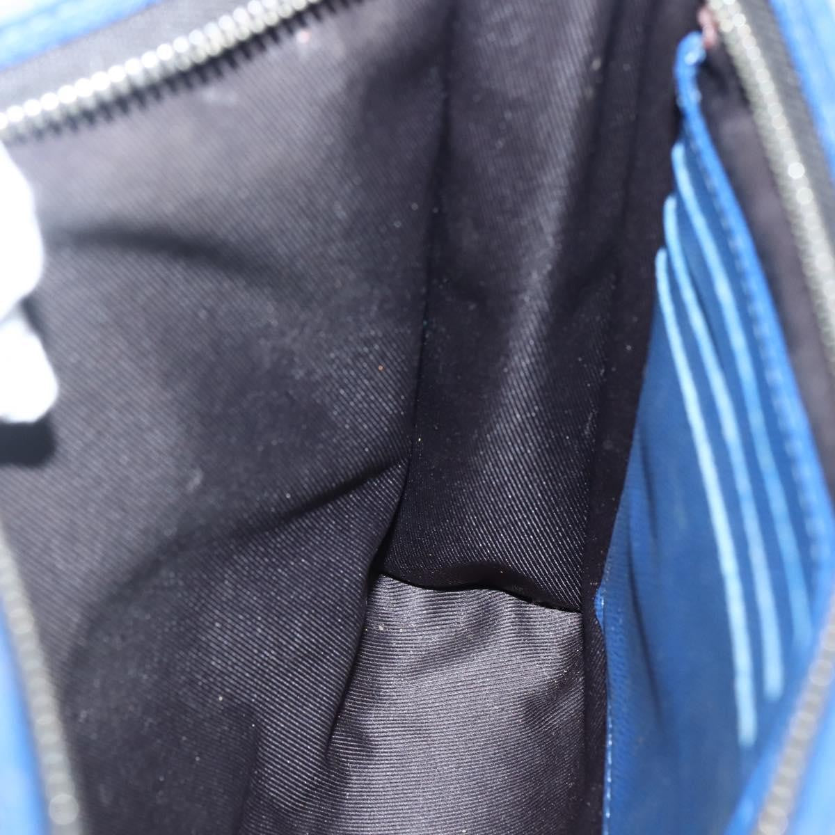 Louis Vuitton Pochette Voyage Taiga Leather, Blue, Leather, Clutch