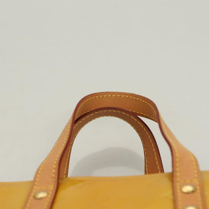Louis Vuitton Reade Monogram Vernis, Yellow, Patent Leather, Handbag