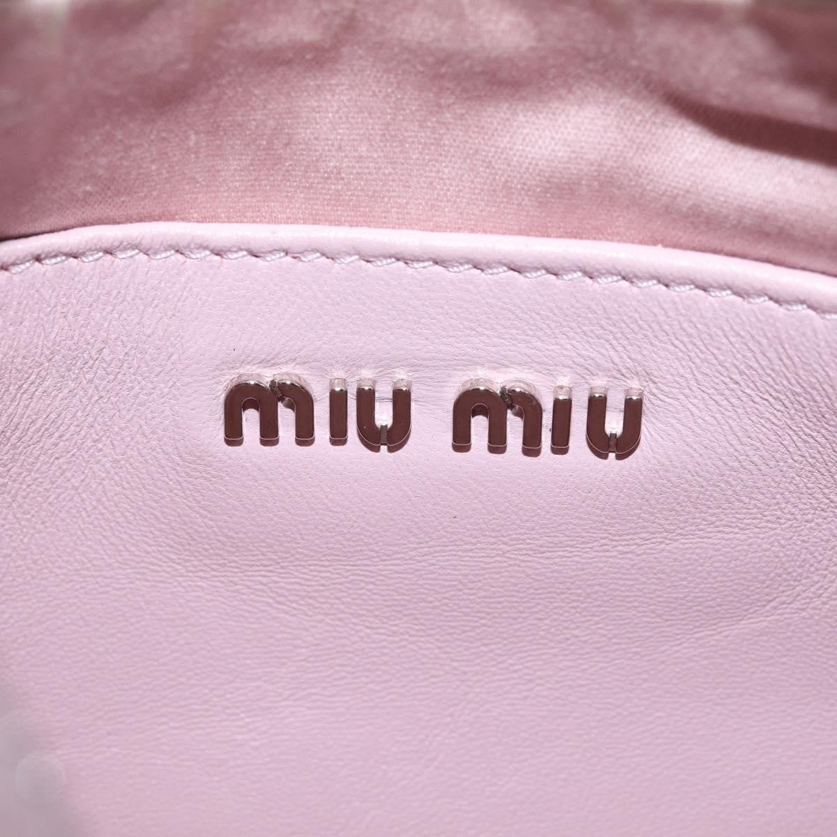Miu Miu Shoulder Matelasse Leather, Pink, Leather, Shoulder Bag