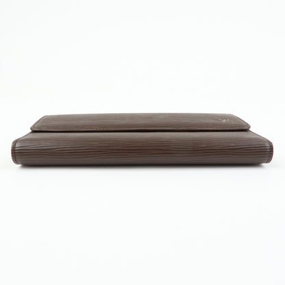 Louis Vuitton Porte Tresor International Epi Leather, Brown, Leather, Wallet