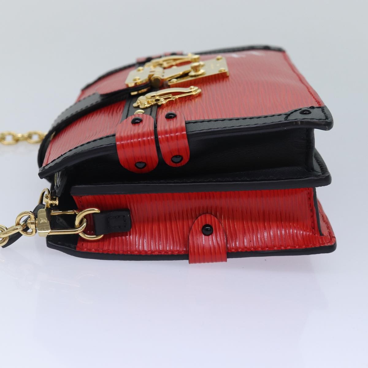 Louis Vuitton Trunk Clutch Epi Leather, Red, Leather, Shoulder Bag