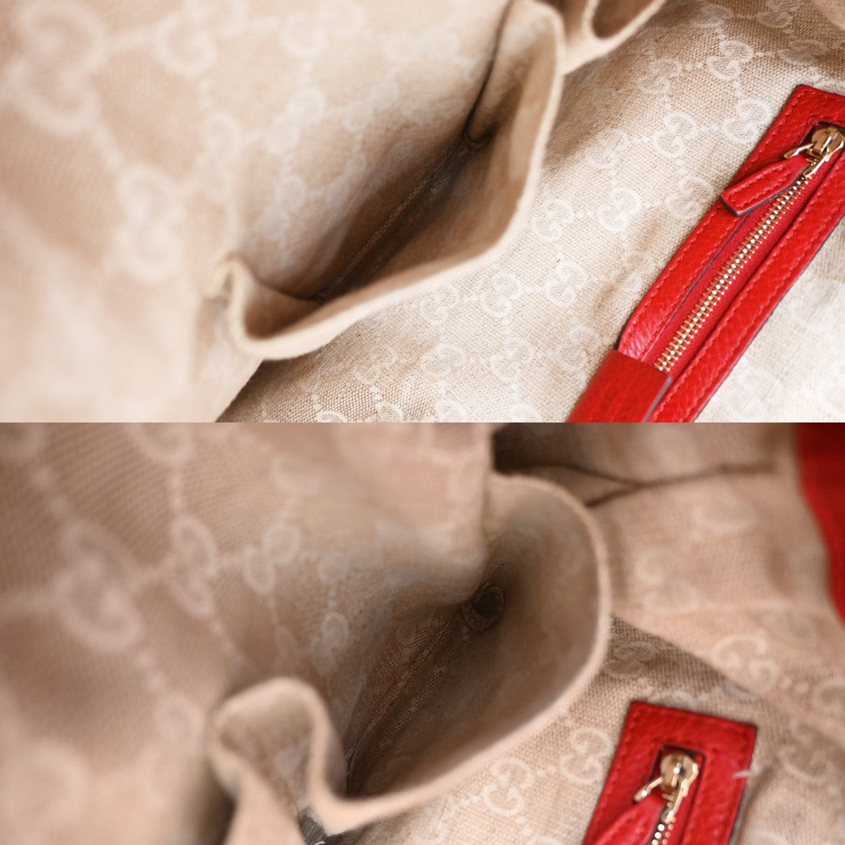 Gucci Diana Bamboo Leather, Red, Leather, Shoulder Bag