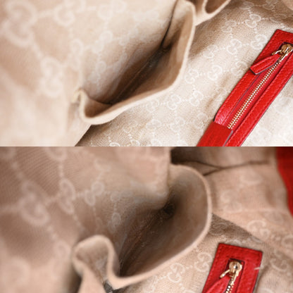 Gucci Diana Bamboo Leather, Red, Leather, Shoulder Bag