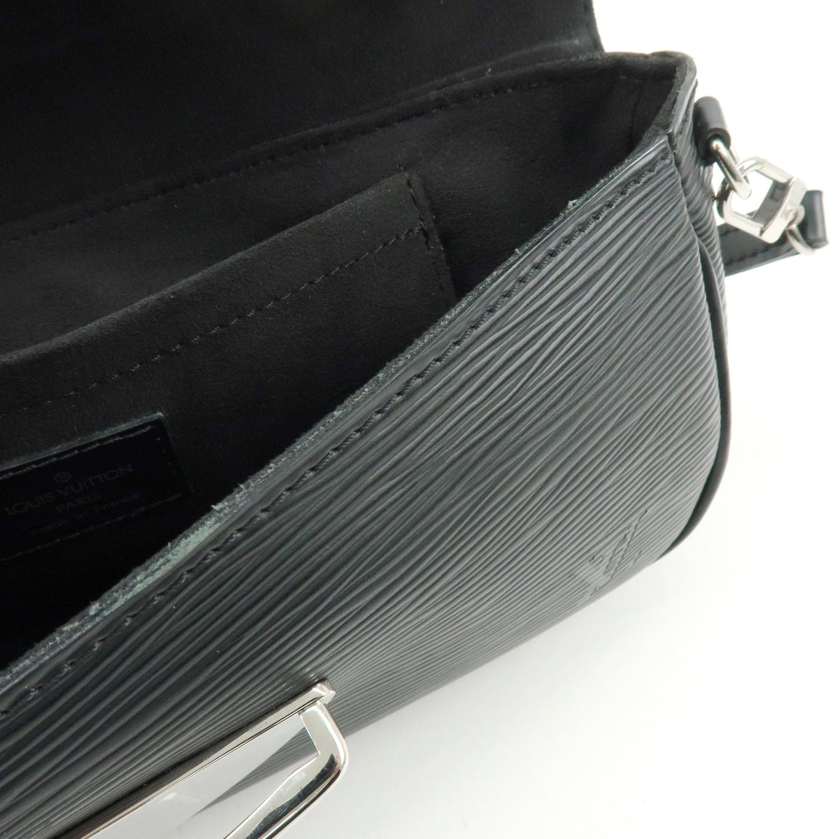 Louis Vuitton Montaigne Clutch Epi Leather, Black, Leather, Clutch