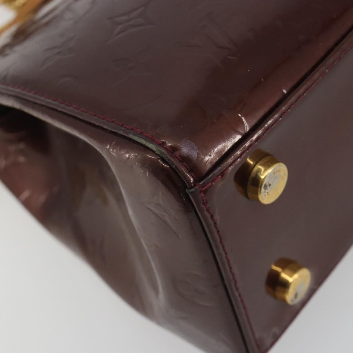 Louis Vuitton Brea Monogram Vernis, Burgundy, Patent Leather, Handbag