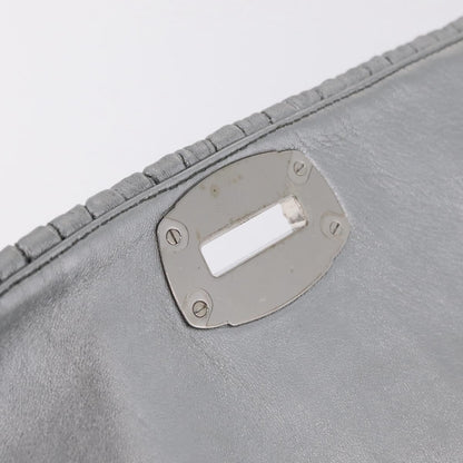 Miu Miu Crystal Clutch Matelasse Leather, Silver, Leather, Clutch