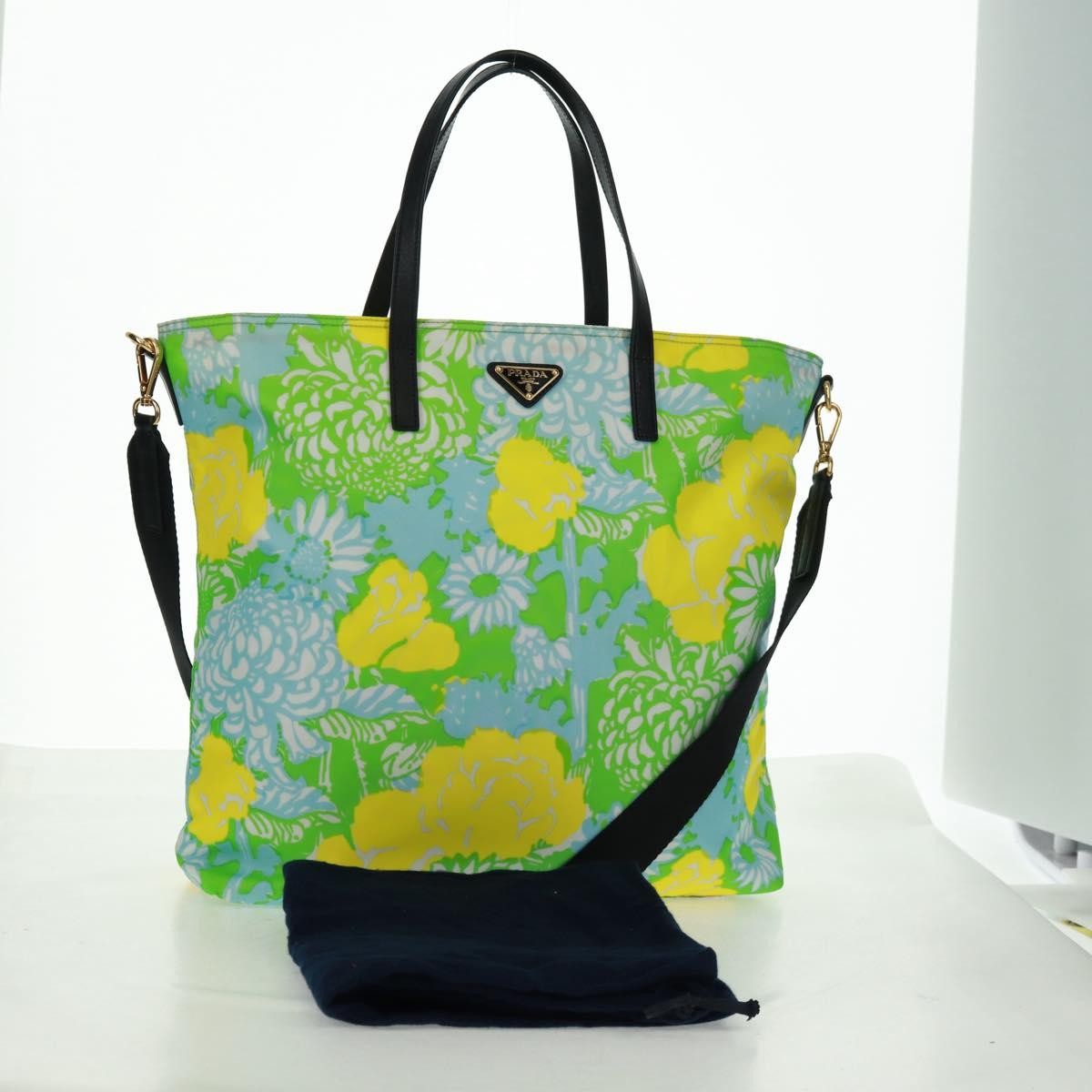 Prada Floreal Tote Printed Tessuto, Multicolour, Nylon, Tote Bag