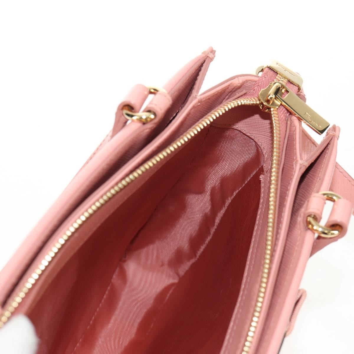 Salvatore Ferragamo Vala Leather, Pink, Leather, Handbag
