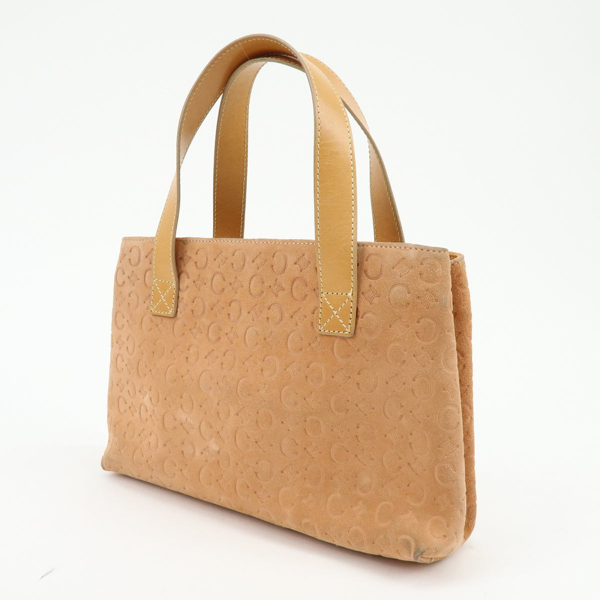 Celine C Macadam Suede, Beige, Suede, Handbag