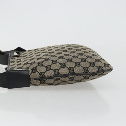 Gucci Web Strap Zip Messenger GG Canvas, Beige, Canvas, Handbag