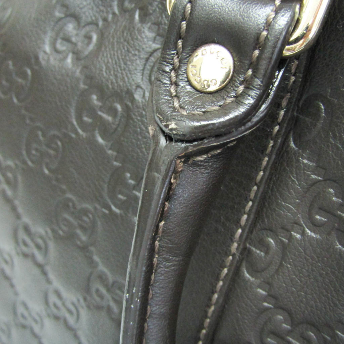 Gucci Convertible Guccissima Leather, Brown, Leather, Briefcase