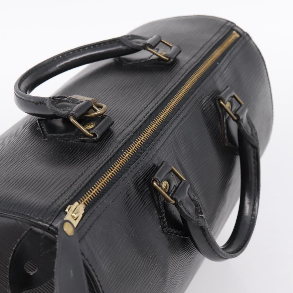 Louis Vuitton Speedy Epi Leather, Black, Leather, Handbag