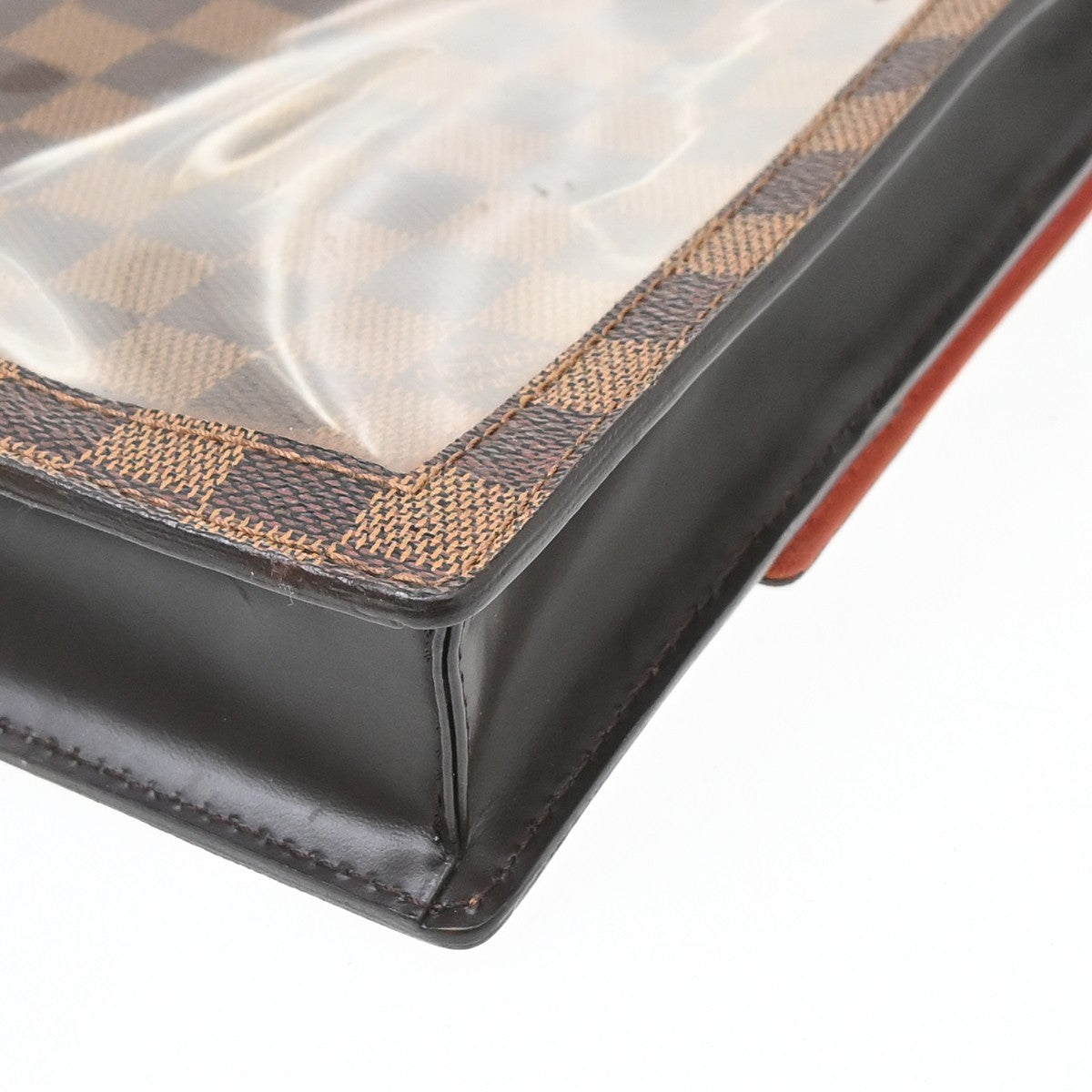 Louis Vuitton Portobello Messenger Damier Ebene, Brown, Canvas, Clutch