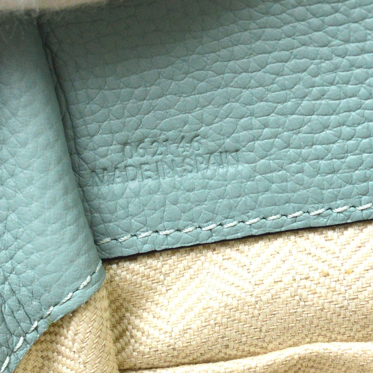 Loewe Hammock Leather, Blue, Leather, Handbag