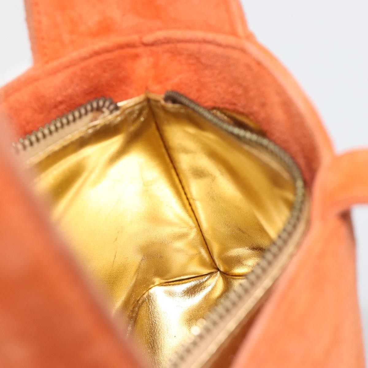 Salvatore Ferragamo Vintage Top handle Suede, Orange, Suede, Handbag