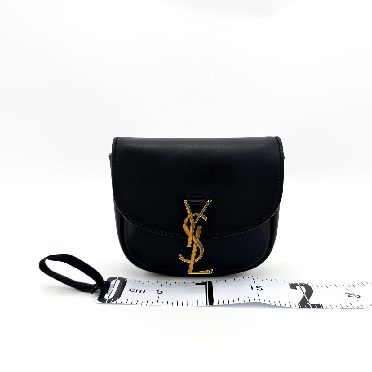 Saint Laurent Kaia Leather, Black, Leather, Shoulder Bag