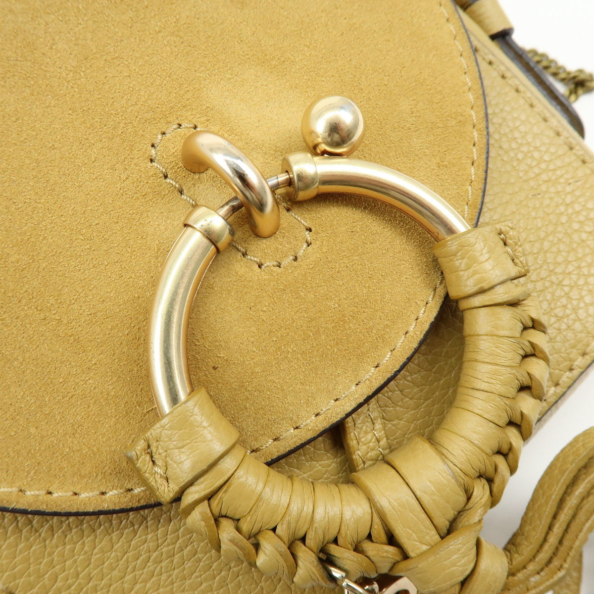 Chloe Vintage Leather, Beige, Leather, Shoulder Bag