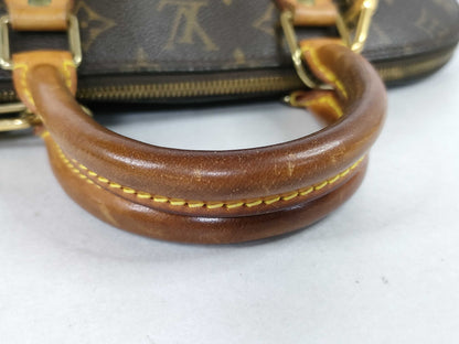 Louis Vuitton Vintage Alma Monogram Canvas, Brown, Canvas, Handbag